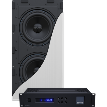 In wall online powered subwoofer
