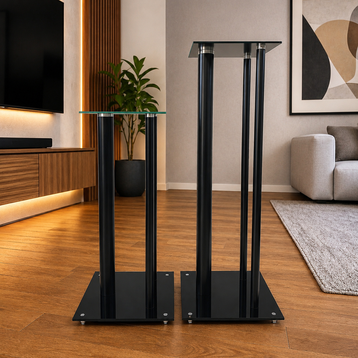 Evossentials Universal Premium Adjustable Speaker Stands